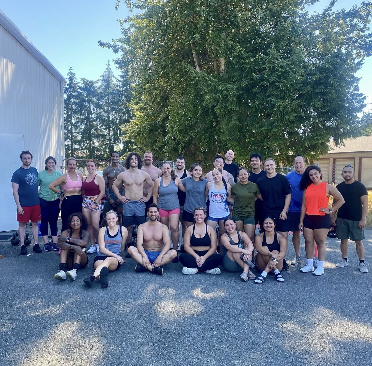 CrossFit Lacey members outside the gym